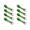 Tie 4 Safe 2" x 10' Lasso Strap w/ D Ring Auto Tie Down Wheel Lift Tow Truck Trailer Green, 8PK TWS21-510-W27-GR-C-8 - alternate 1